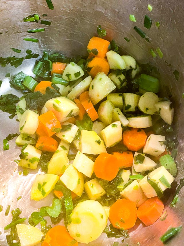 vegetables-and-parsley-cooking-in-Instant-Pot-after-about-10-minutes