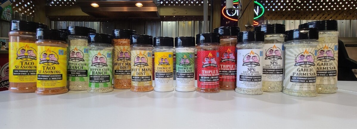Line up of all of the Smoke N Sanity products