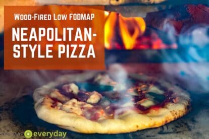Graphic wood-fired low FODMAP Neapolitan-Style Pizza with live flame-page-001