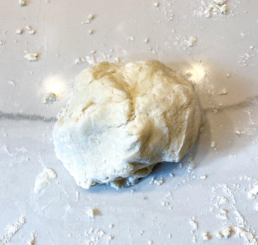 gather dough together into a ball