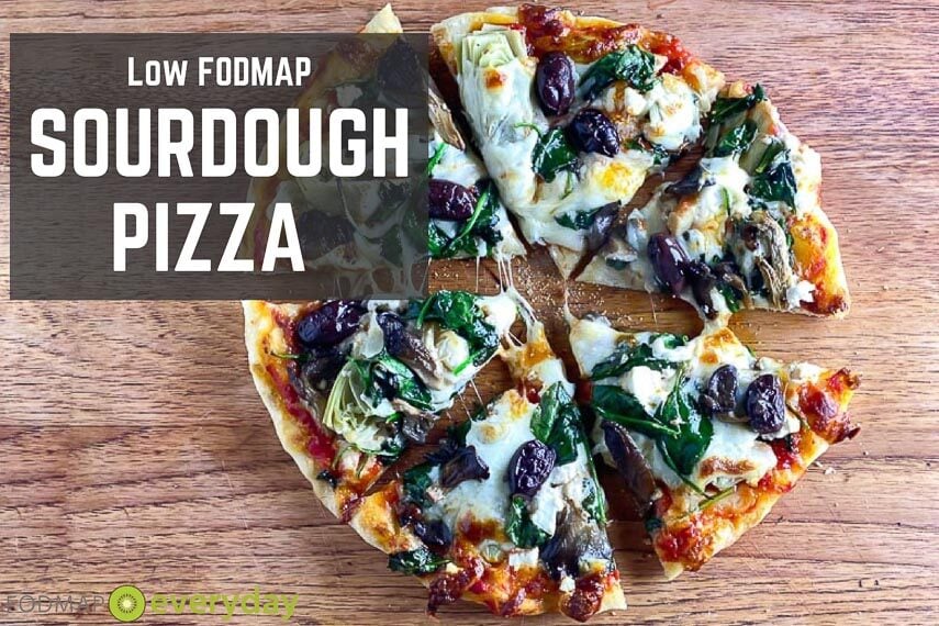 Low FODMAP Pizza Sourdough PIzza graphic