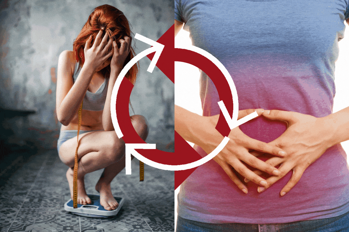 Gut issues can give rise to eating disorders and eating disorders can give rise to gut issues. 