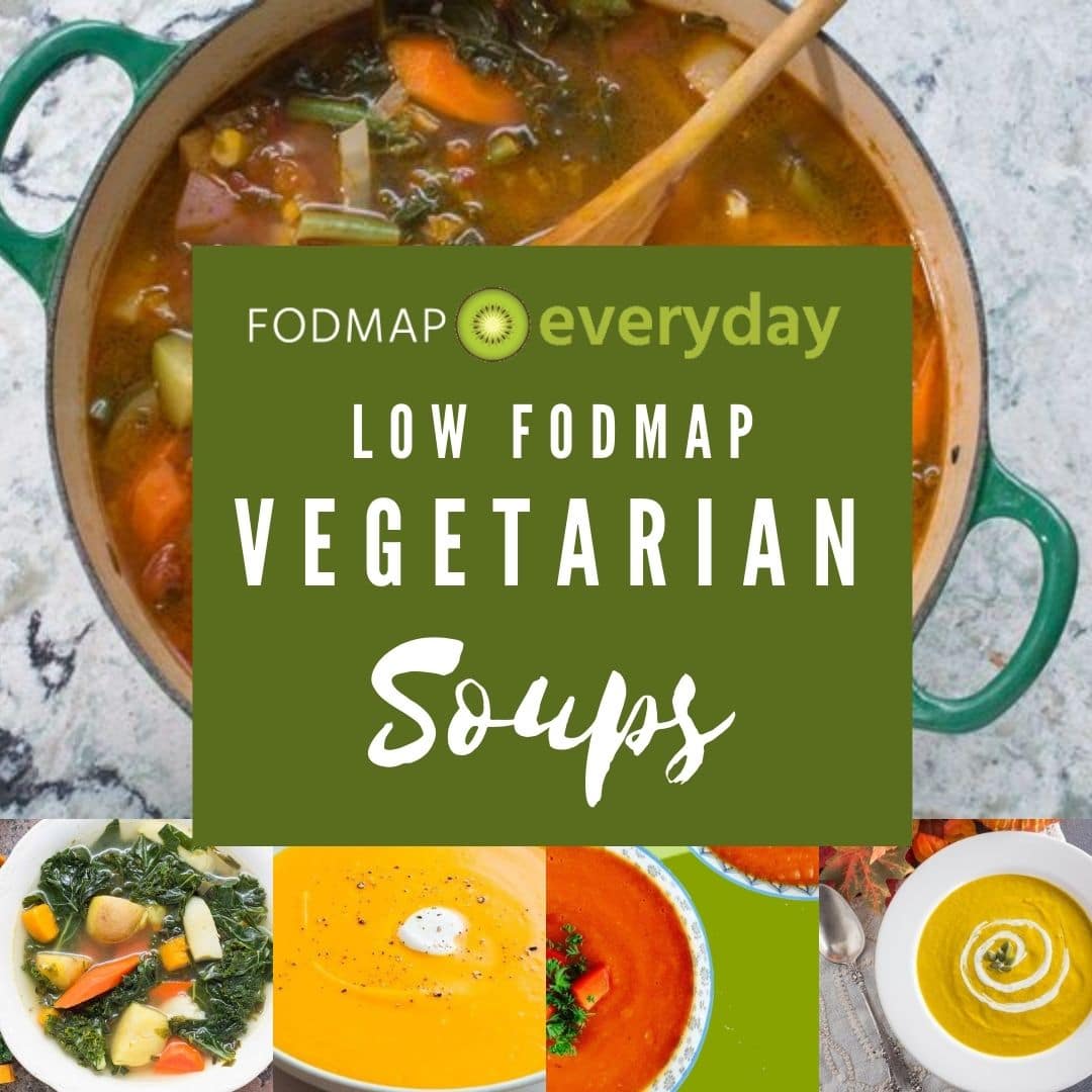 Low FODMAP Vegetarian Soup grid of photos