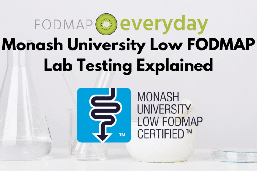 lab with Monash University Low FODMAP Certification Logo