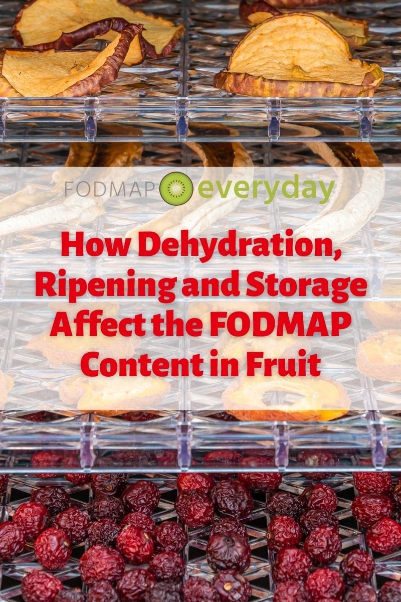 Close up of fruit dehydrating on racks