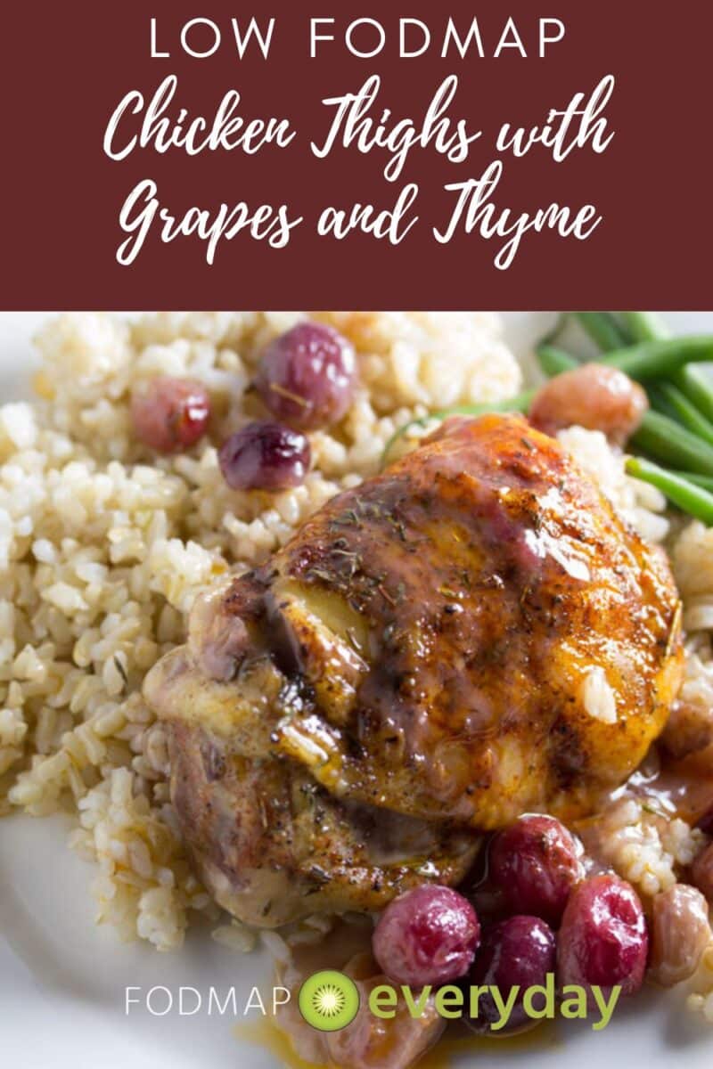 Chicken Thighs with grapes and thyme