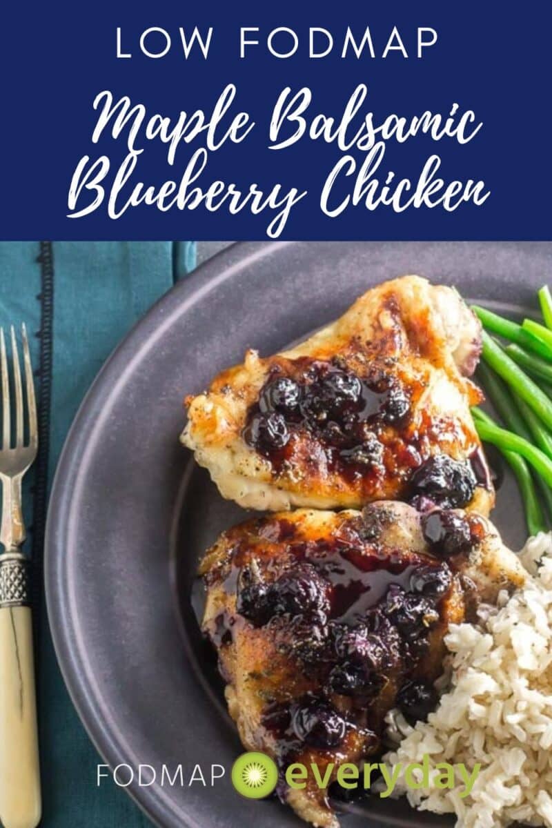 Maple Balsamic blueberry  Chicken