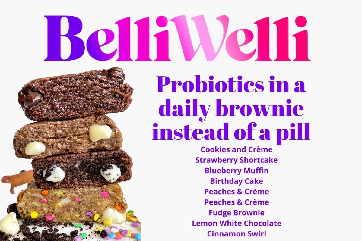 Belliwelli - probiotics in a daily brownie instead of a pill