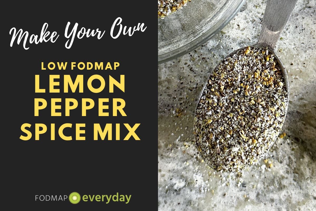 Lemon Pepper Spice mix on a spoon