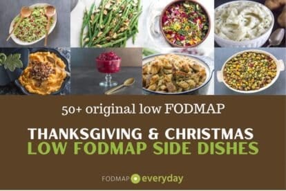 Thanksgiving and Christmas side dish graphic