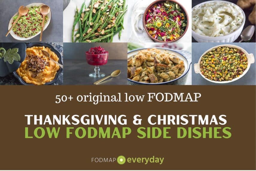 Thanksgiving and Christmas side dish graphic
