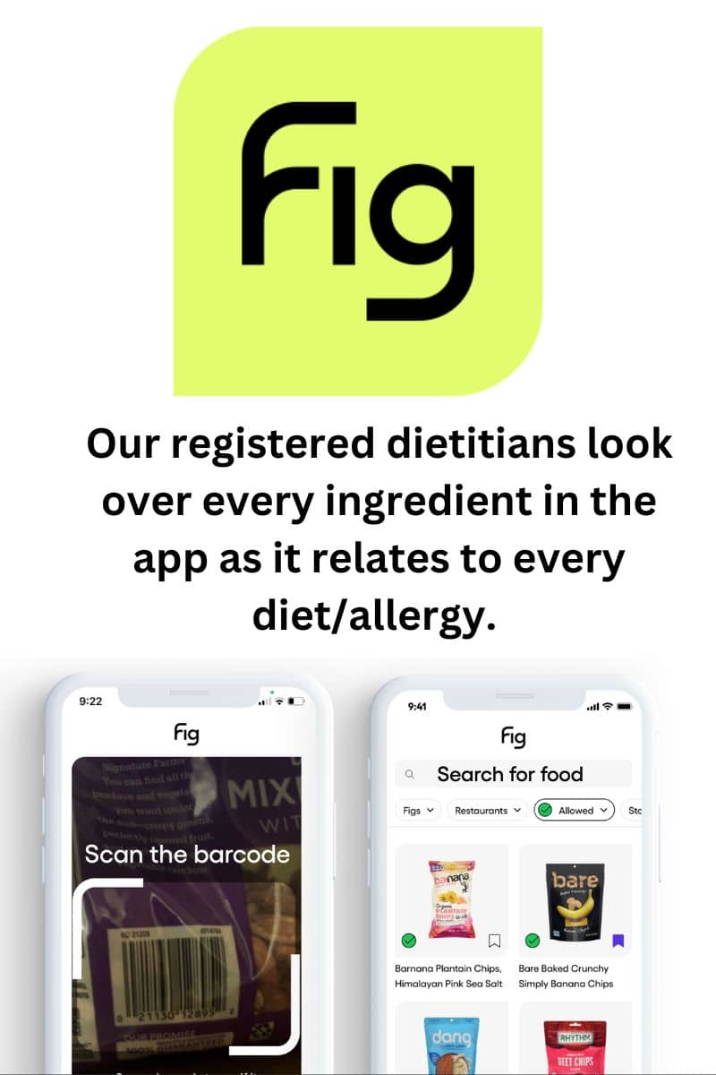 dietitians look over every ingredient in the app as it relates to every diet/allergy. This ensures our algorithms are accurately rating foods. Because the dietitians live with restrictions themselves and take on clients with similar restrictions, we know Fig Members are getting their information from the best sources.
