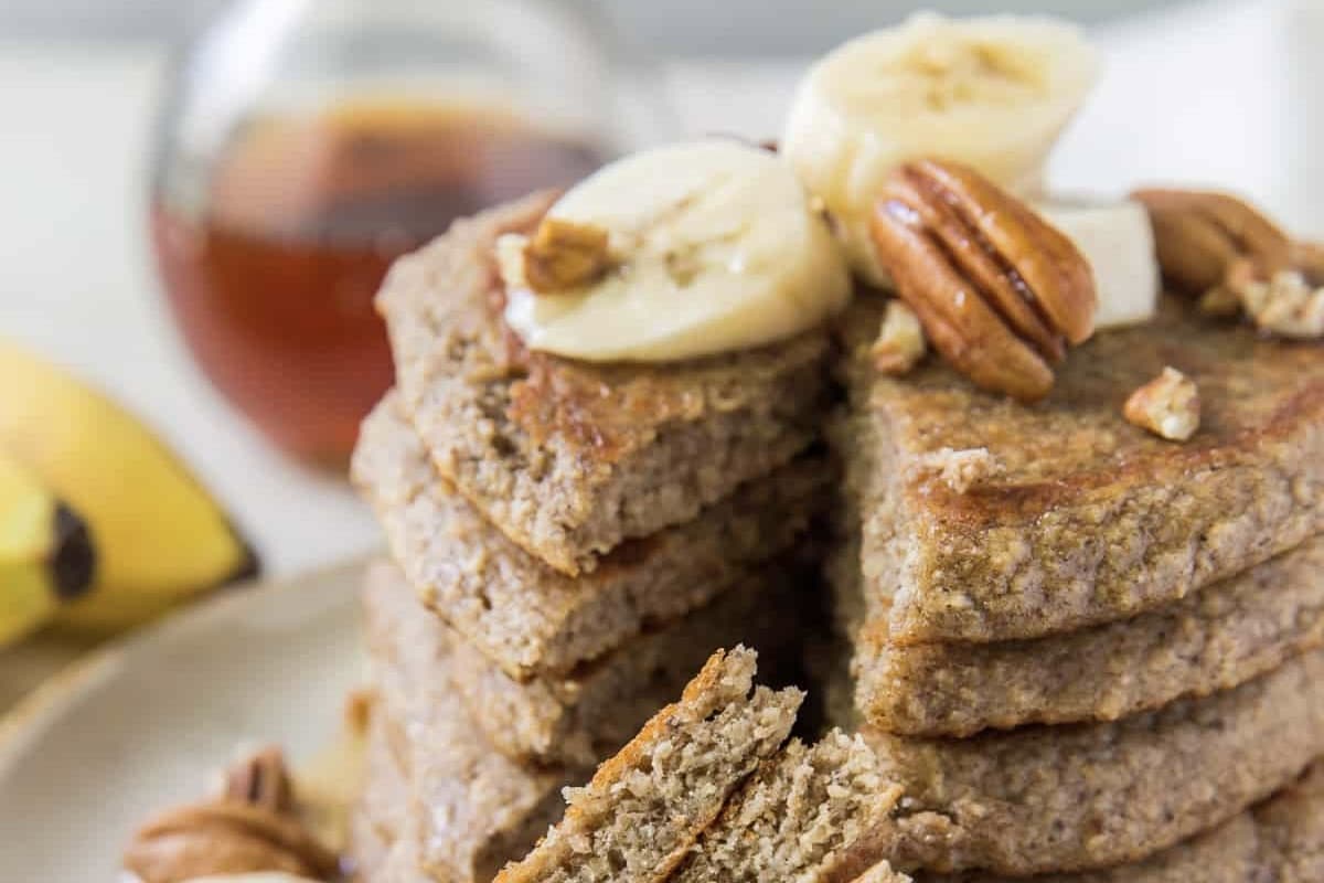 Banana Oat pancakes