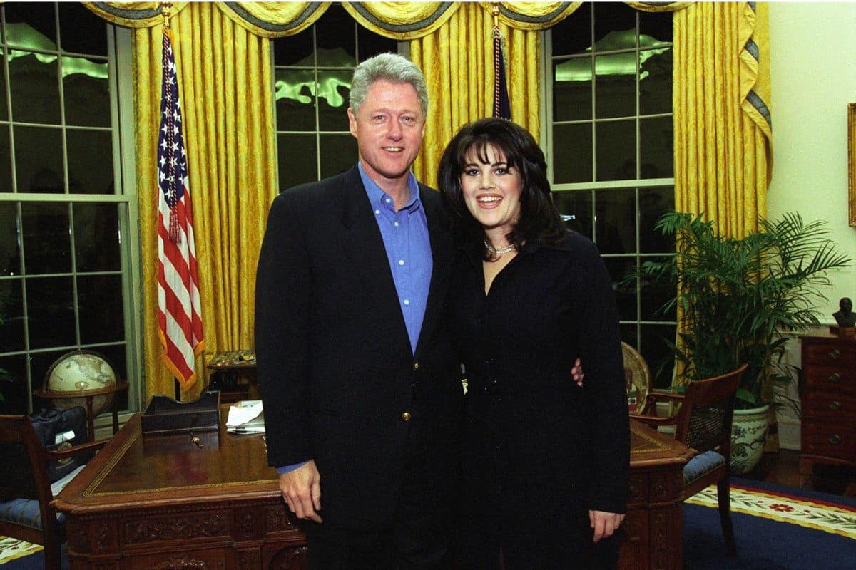 Bill Clinton and Monica Lewinsky on February 28, 1997. Photo Credit: Public Domain.