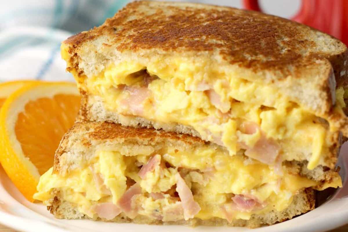 Grilled Ham, Egg, and Cheese Sandwich HERO wm-2.
