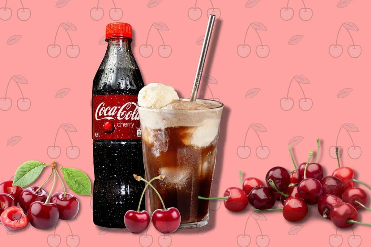 Cherry cola float
