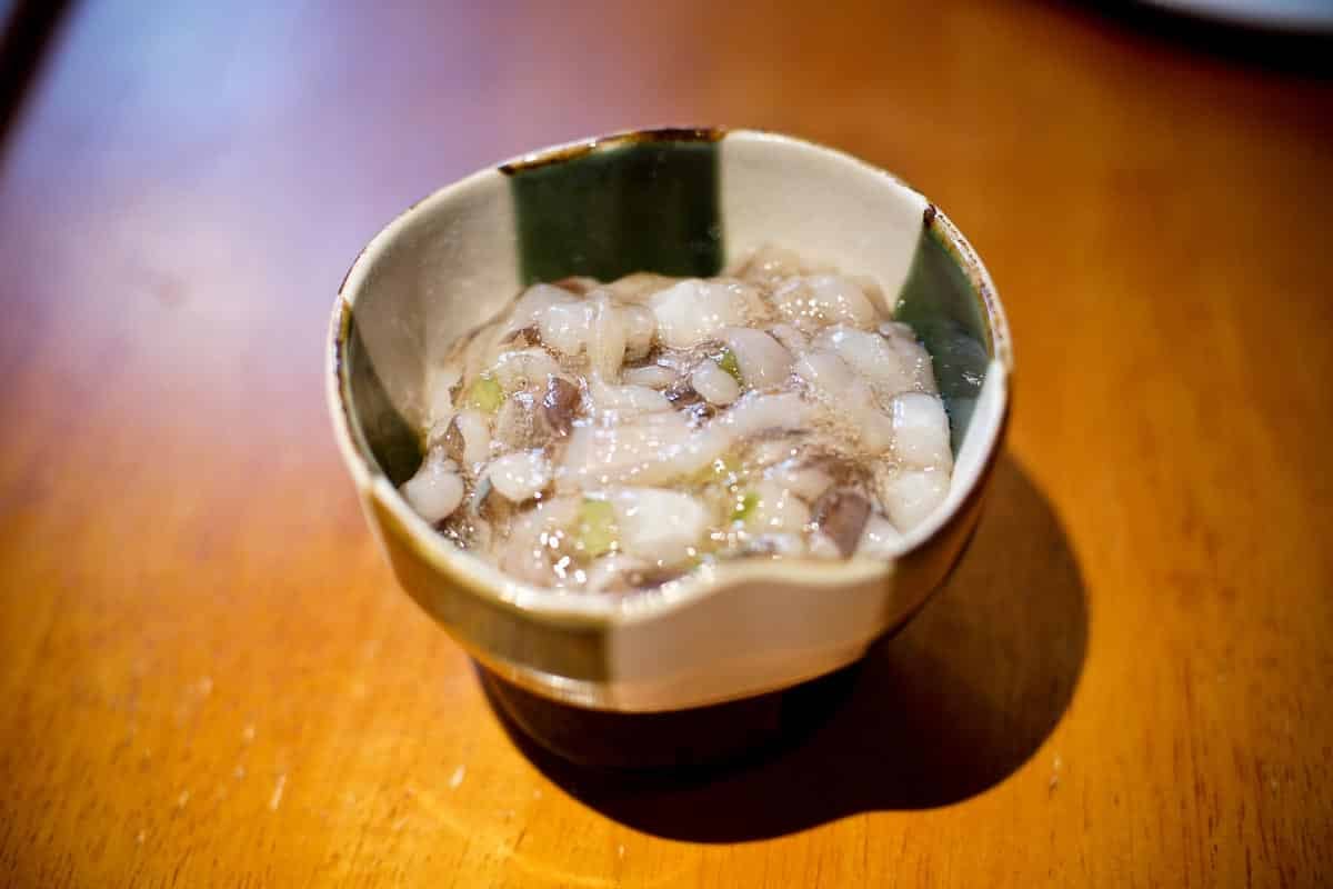 raw octopus.