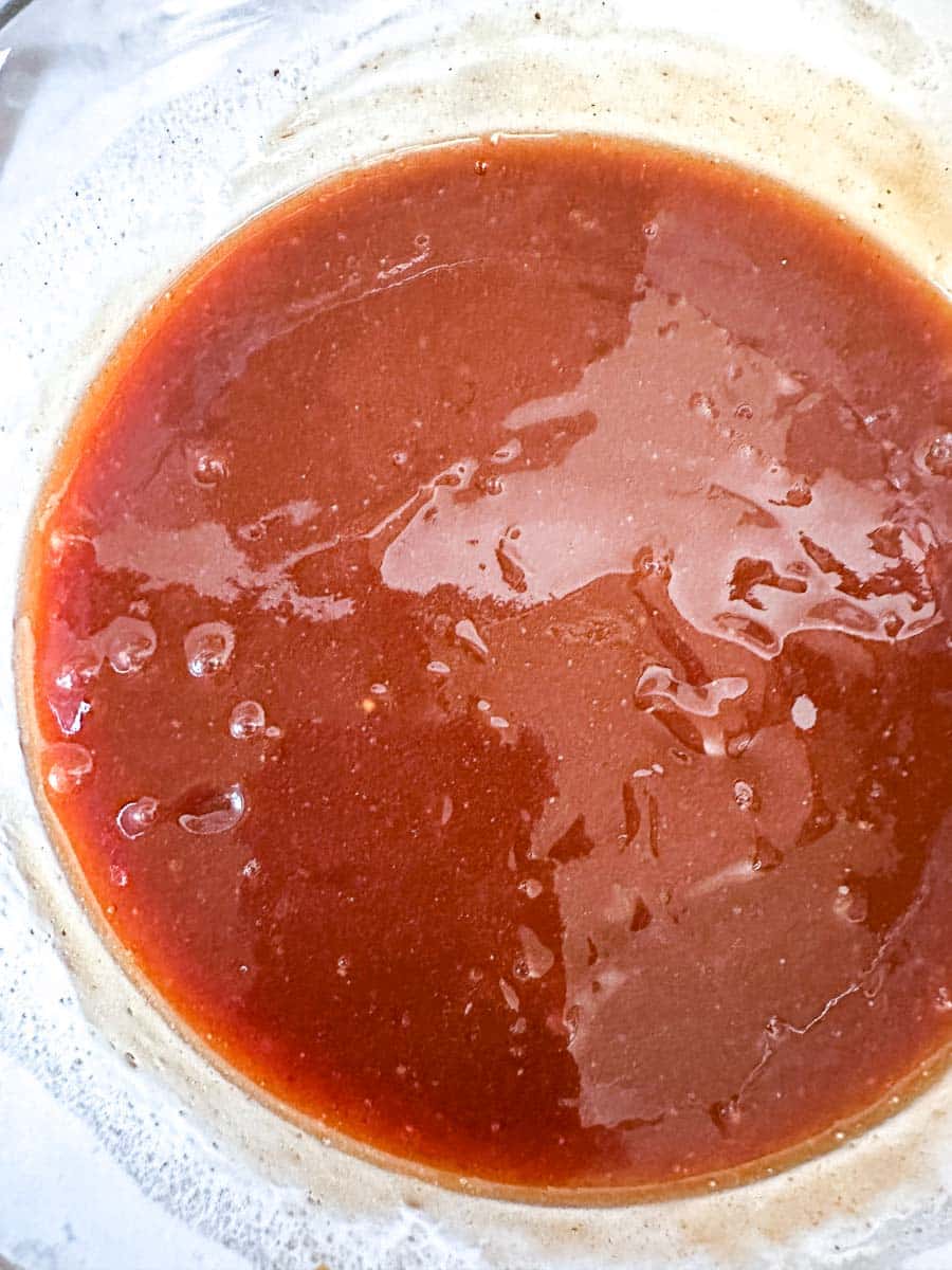 BBQ sauce in bowl.