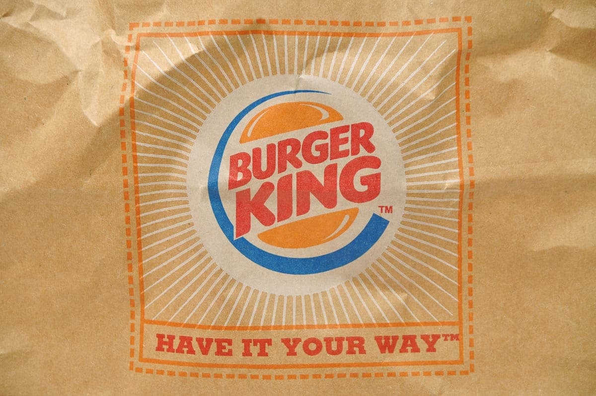 Burger King wrapper.