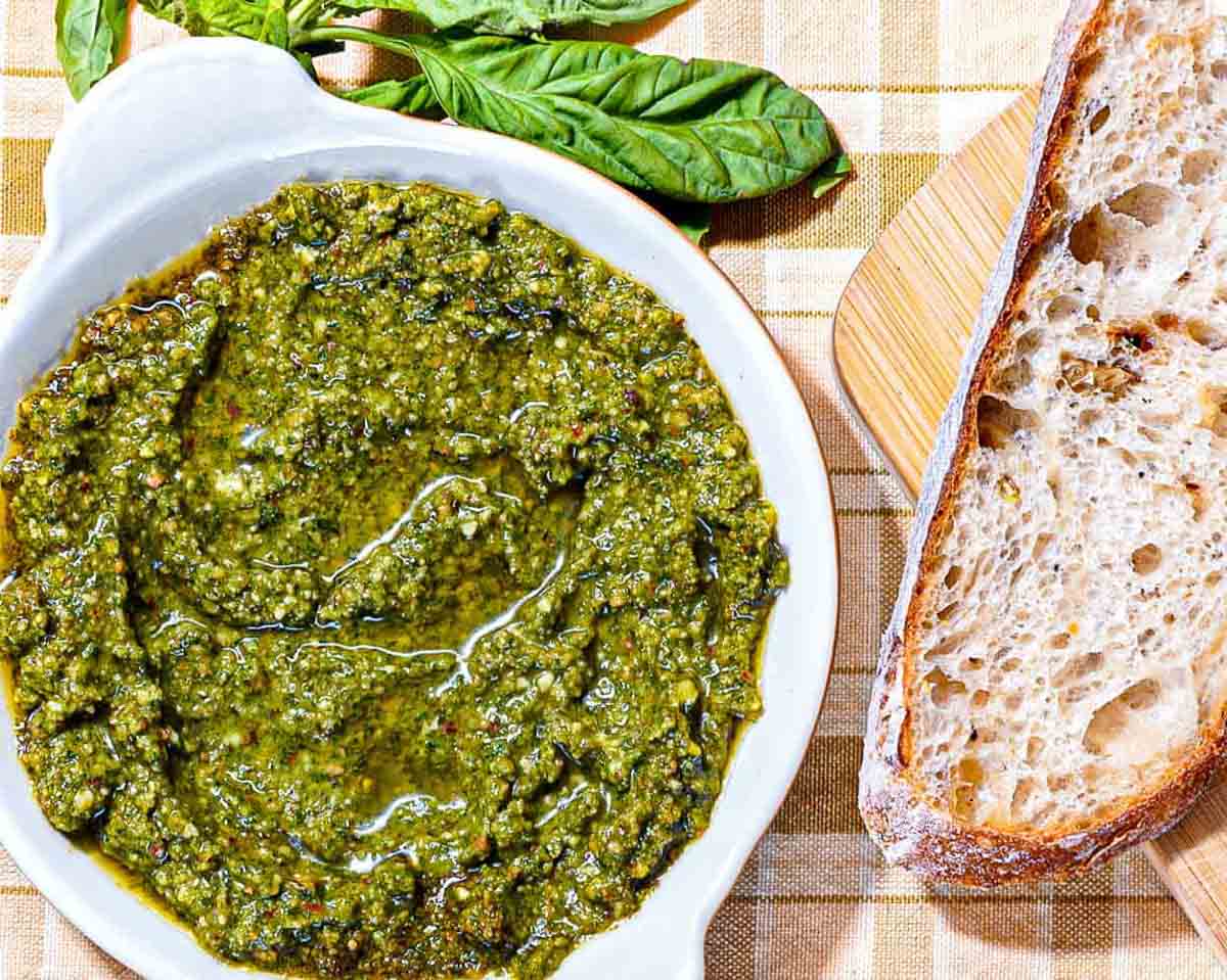 basil almond pesto.