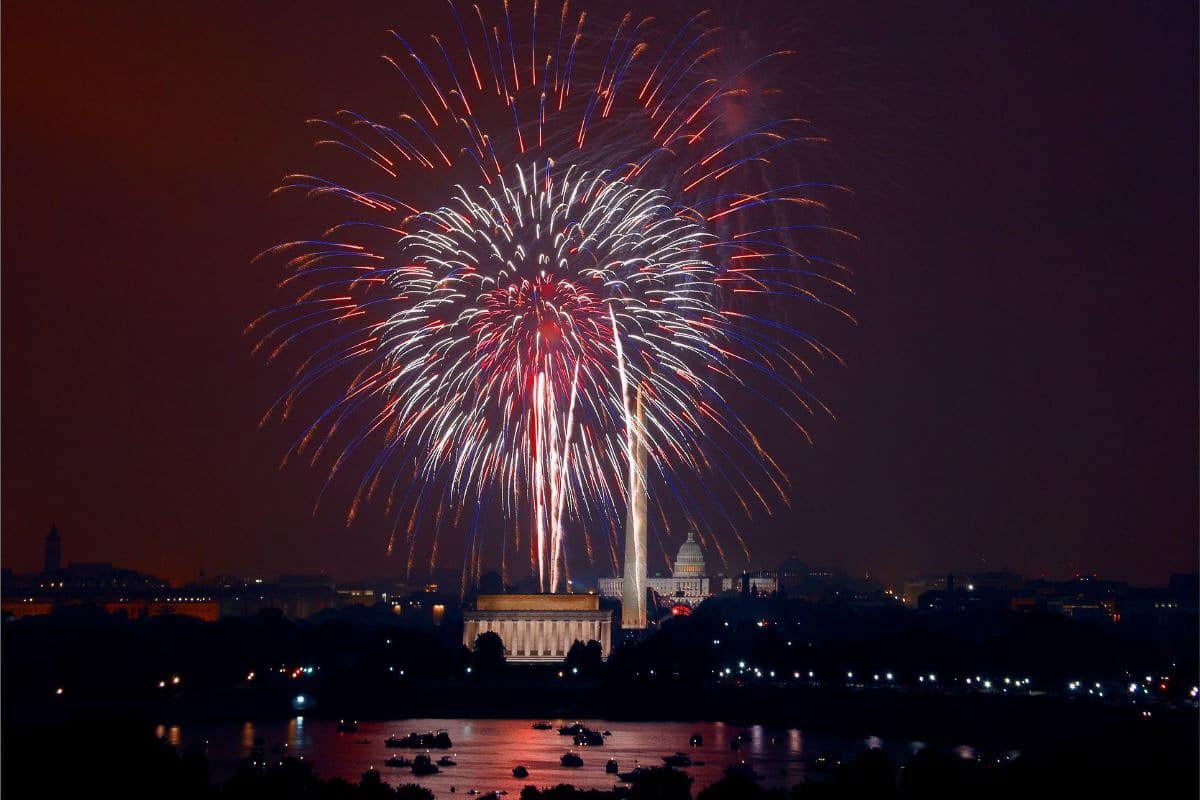 July 4th fireworks in DC.