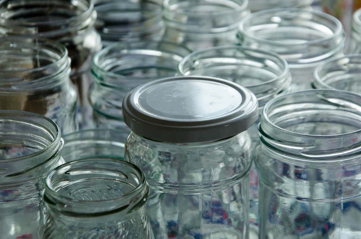 empty jars.