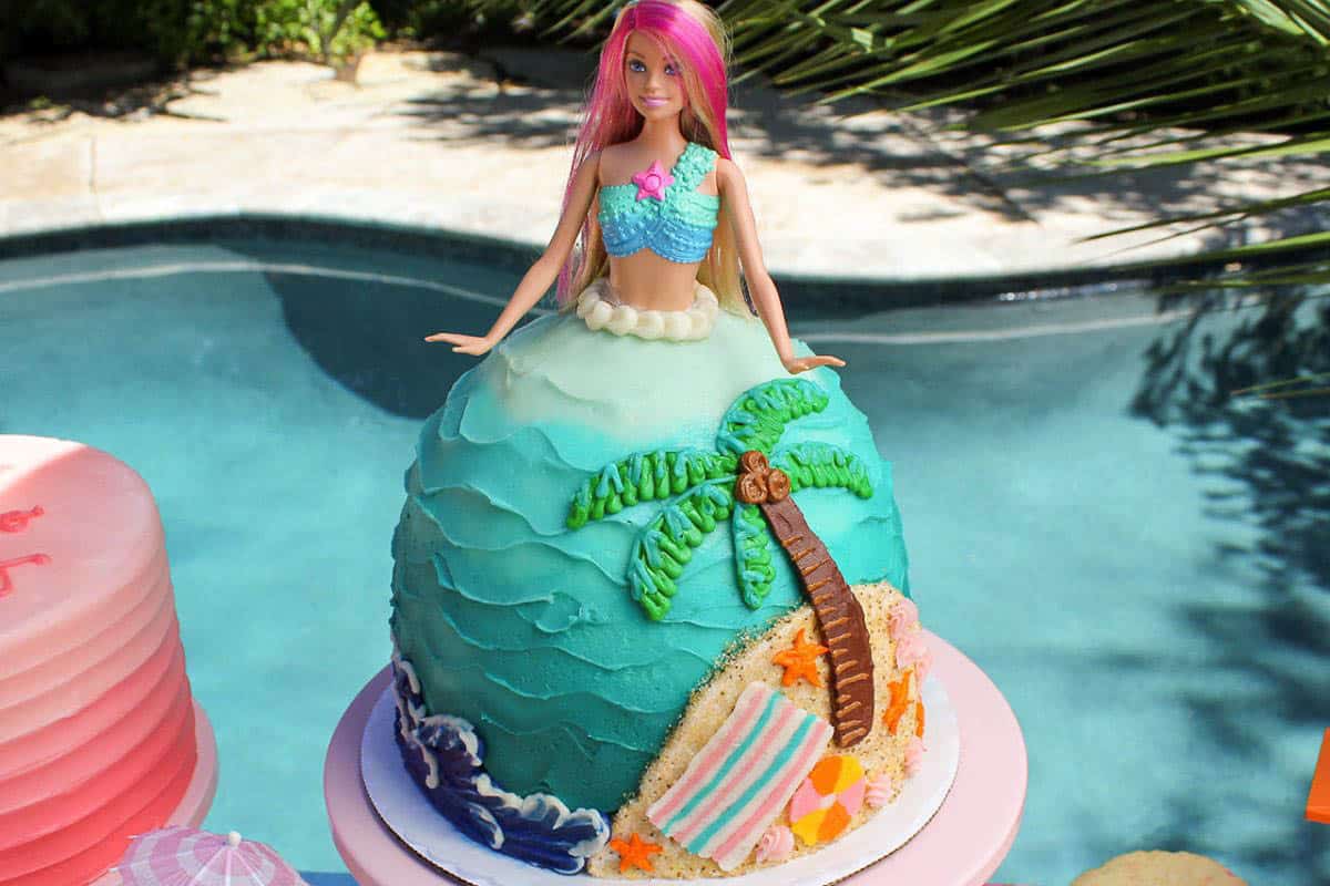 Malibu Barbie Cake.