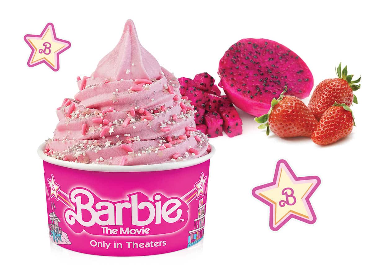 Pinkberry Barbie treat.