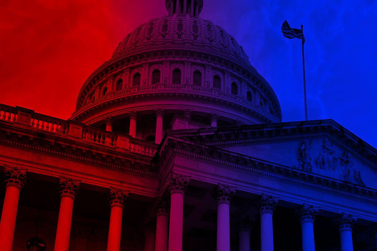 red and blue graphic of Capital.