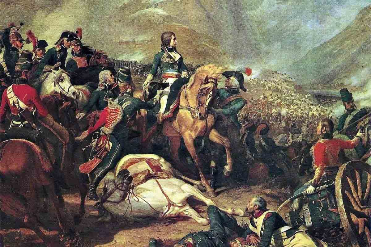 Napoleon and troops.