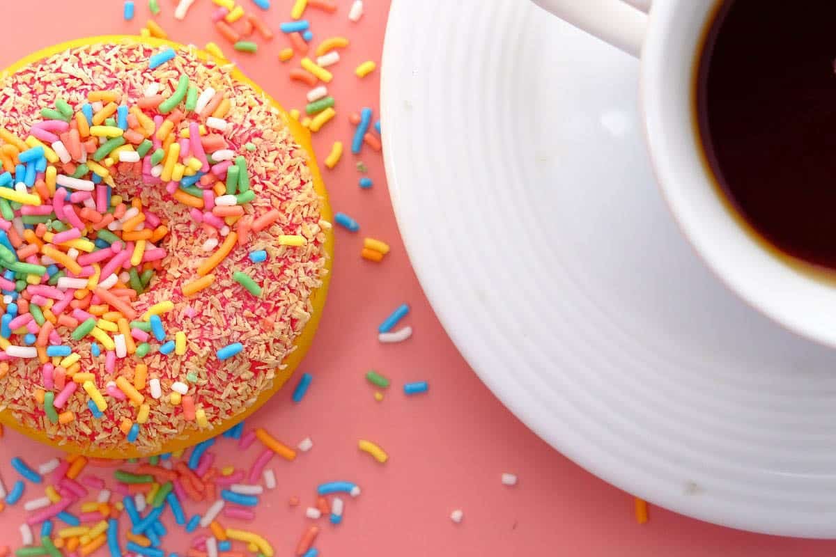 donut and coffee.