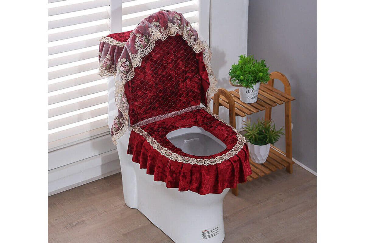 fabric toilet seat.