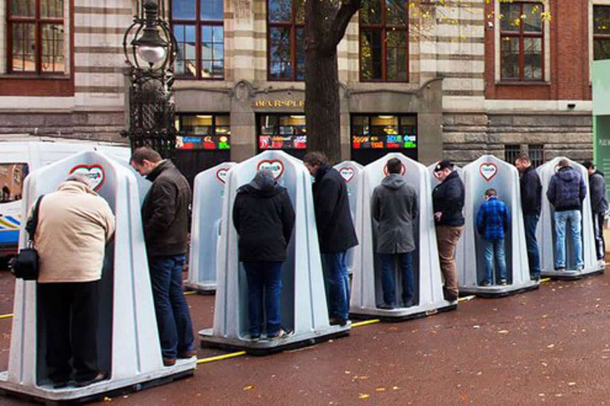 Public toilets in Amsterdam.