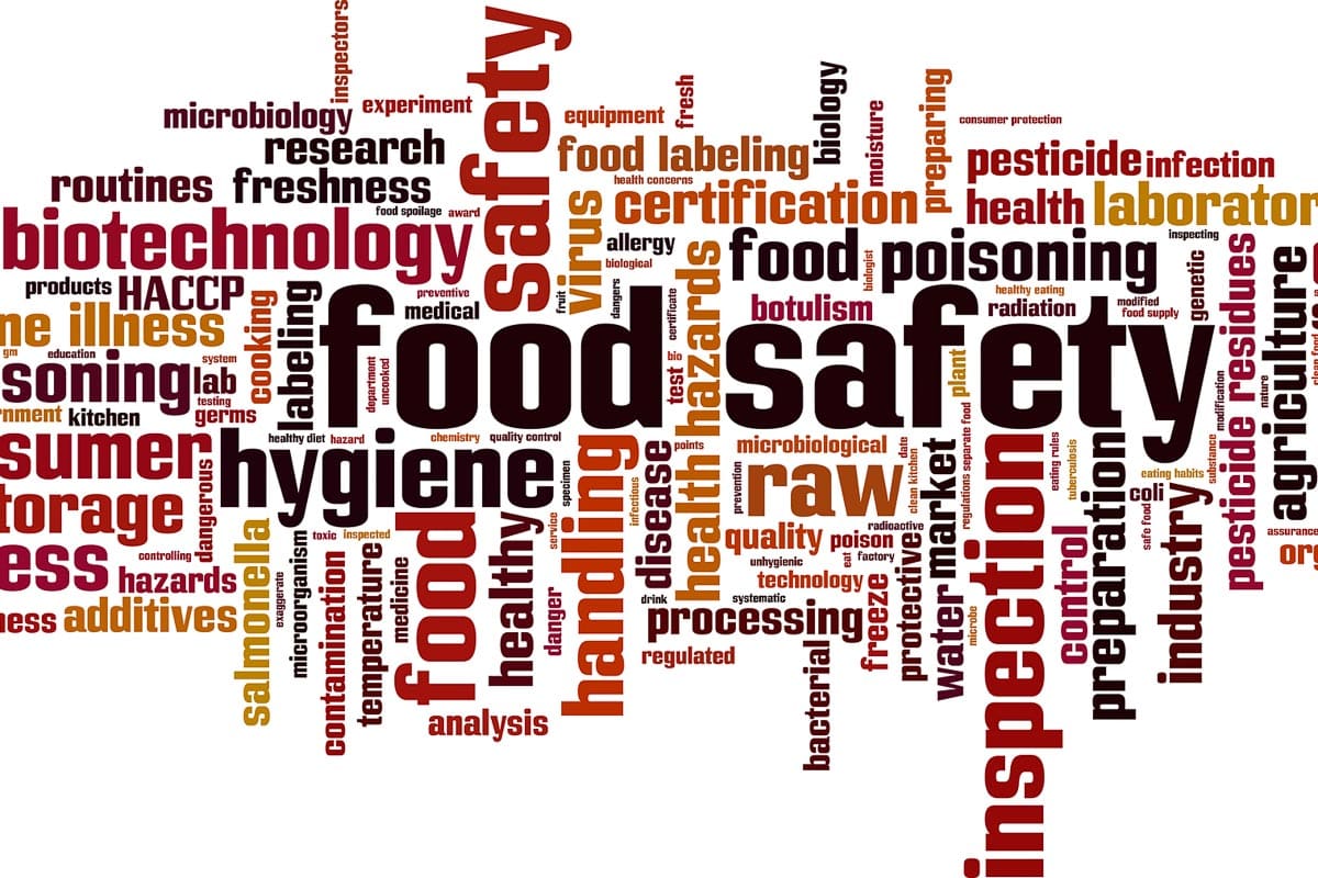 Food safety graphic.