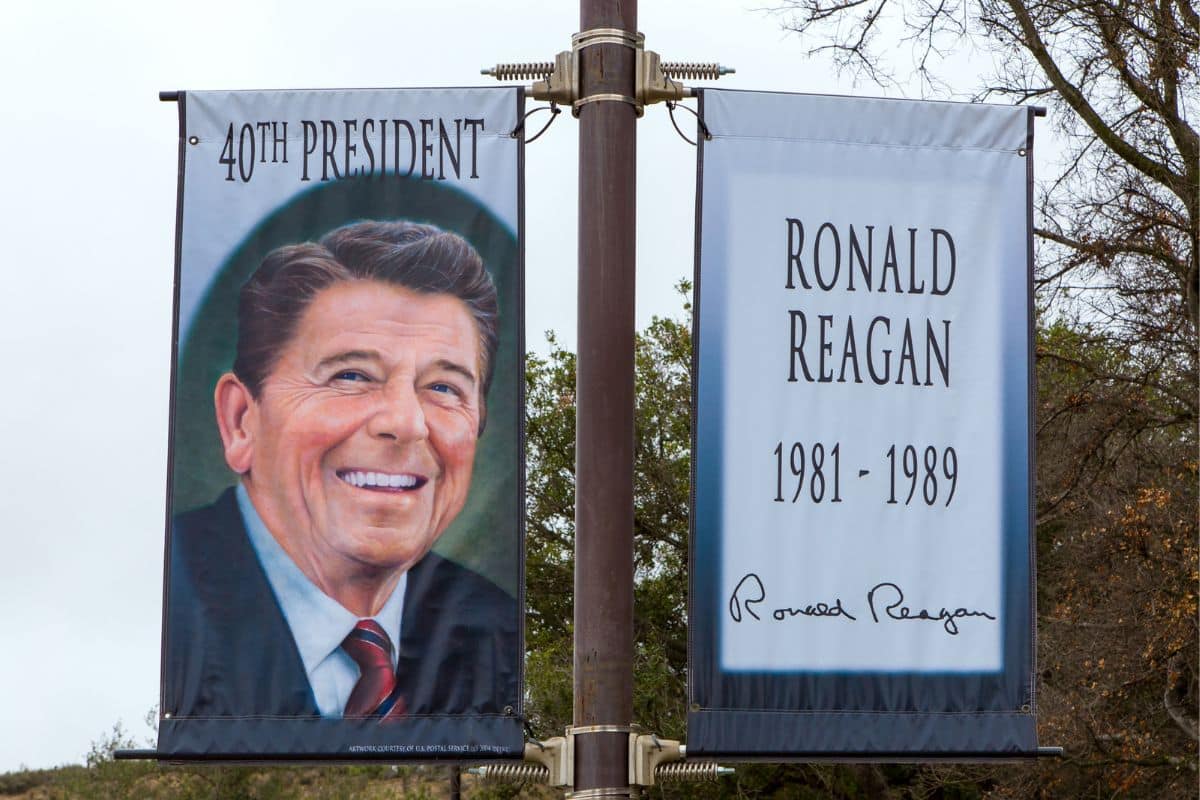 President Reagan Photo by wolterke via Depositphotos.