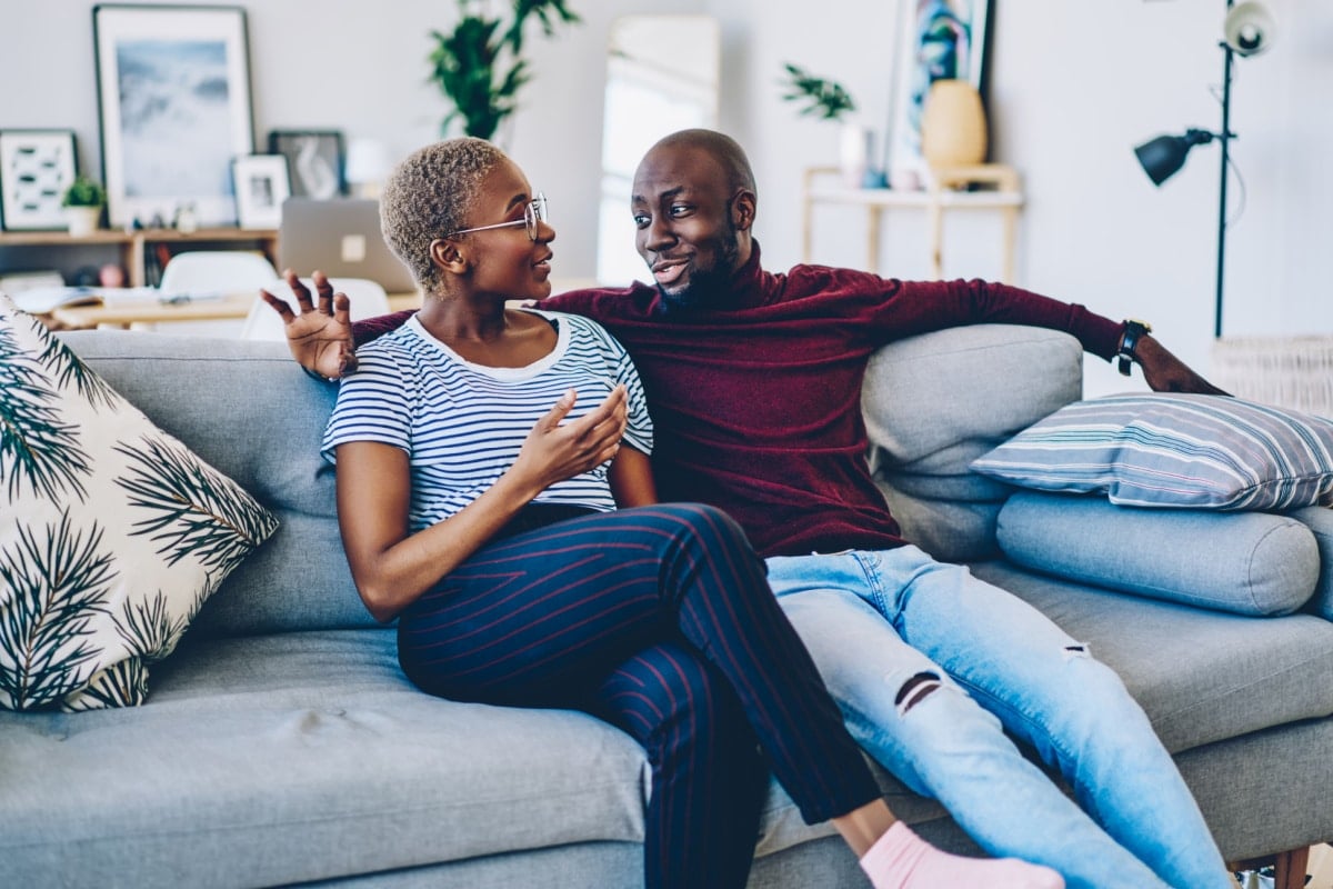 Couple communicating 