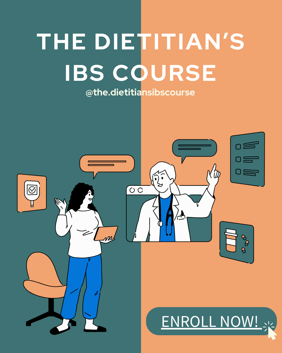 graphic for THE DIETITIAN’S IBS COURSE