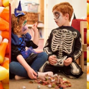 trading halloween candy