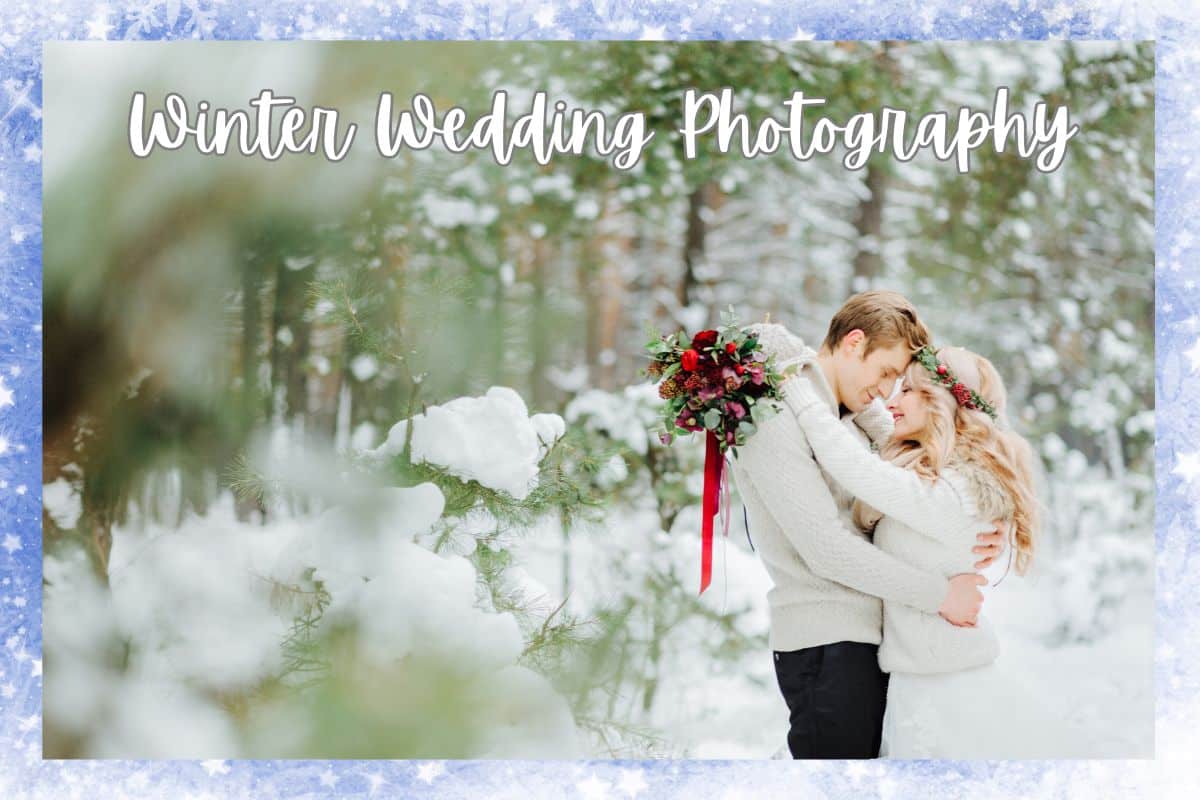 Winter wedding couple outside Photo Credit_ wolfhound911 from Getty Images via Canva Pro