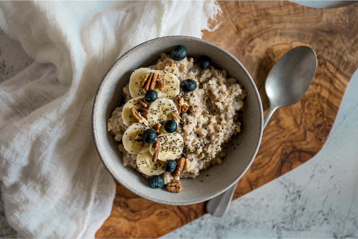 bowl of oatmeal.