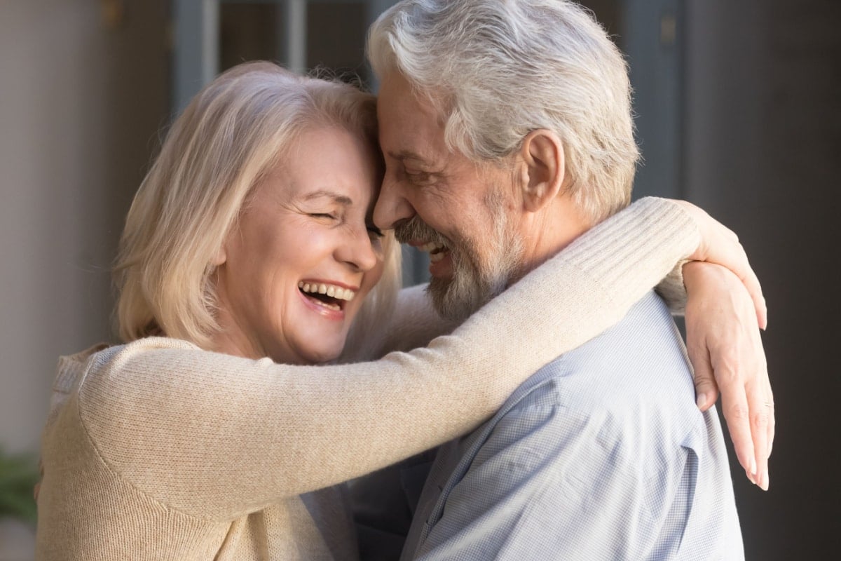 older couple happy