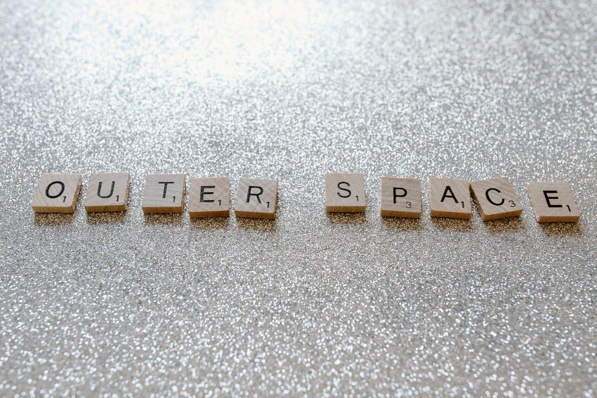 outer Space word tiles.