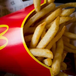 Close up of McDonalds French Fries.