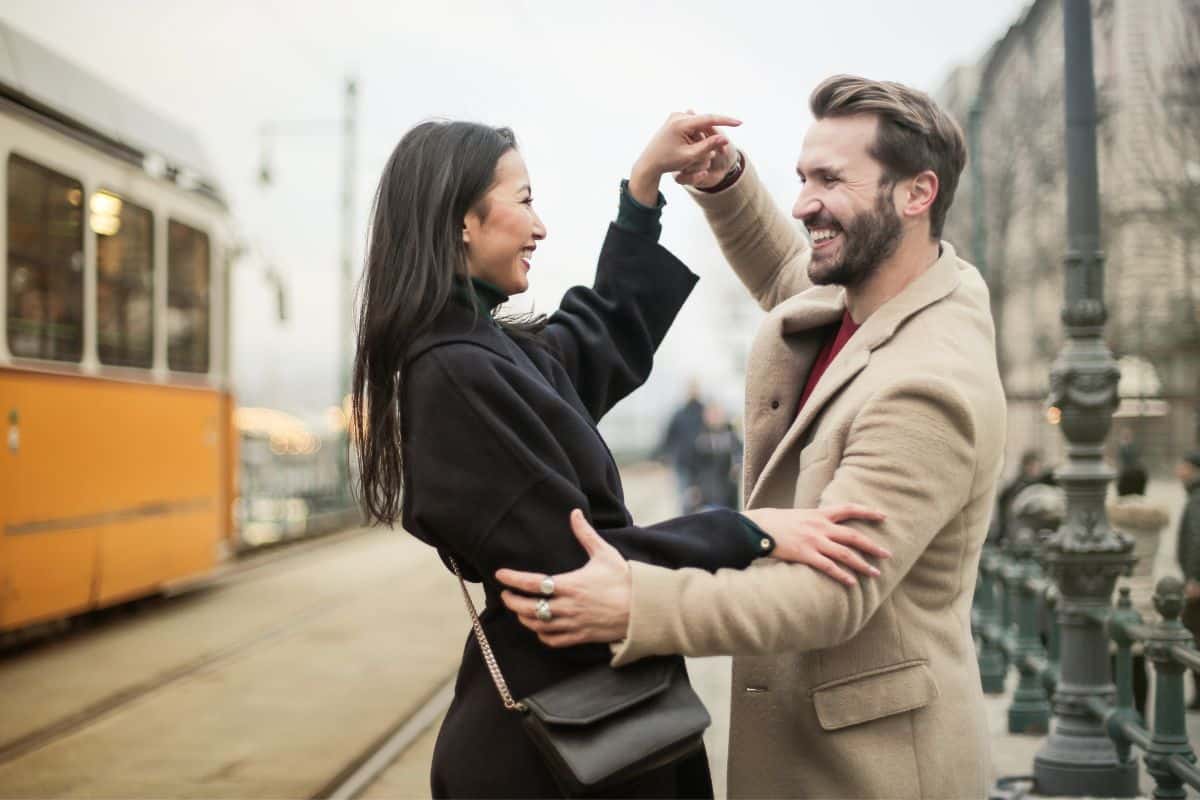 Dancing couple. 
