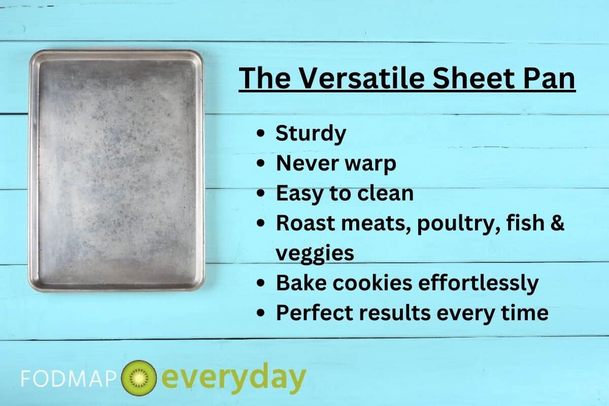 Versatile sheet pan info.