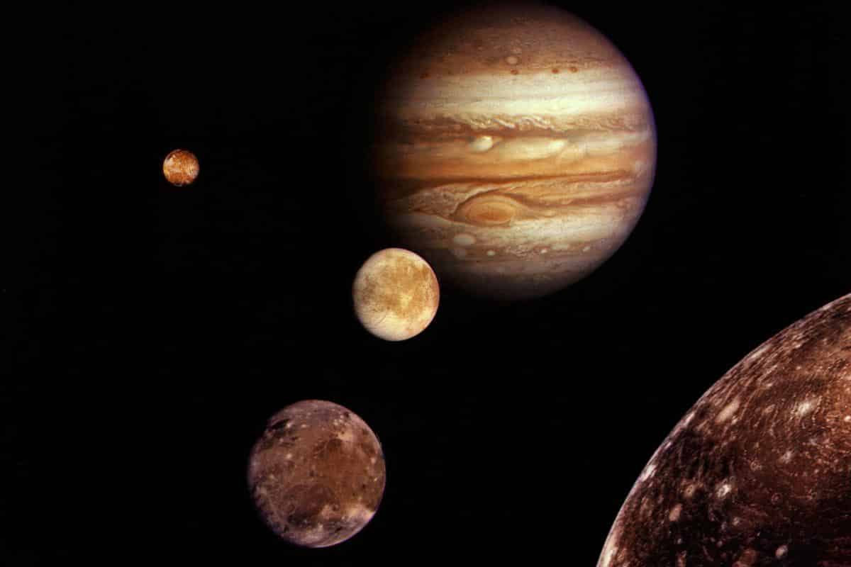 Jupiter and moons.
