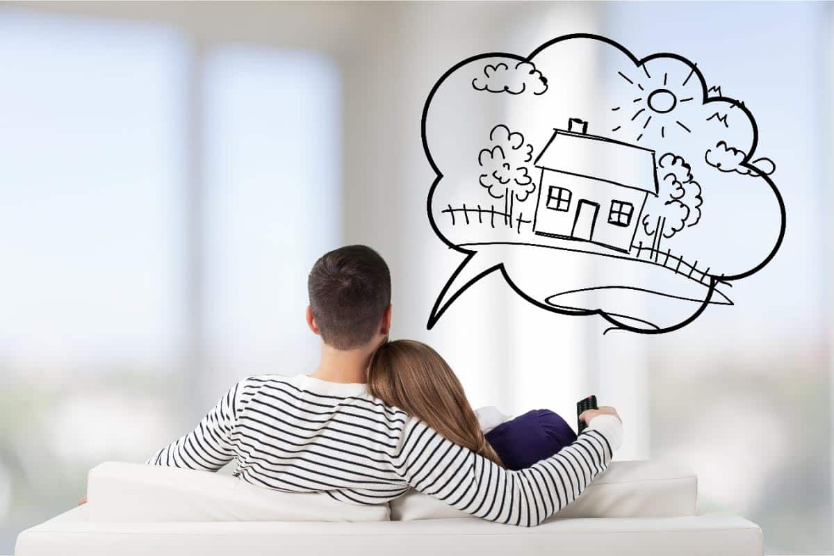 couple dreaming about home ownership. Shutterstock_778754047. 