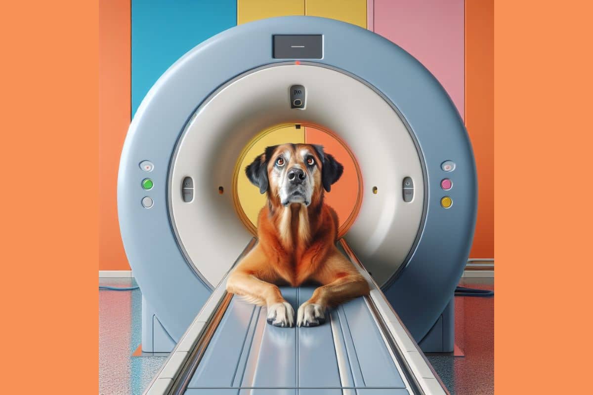dog in MRI machine