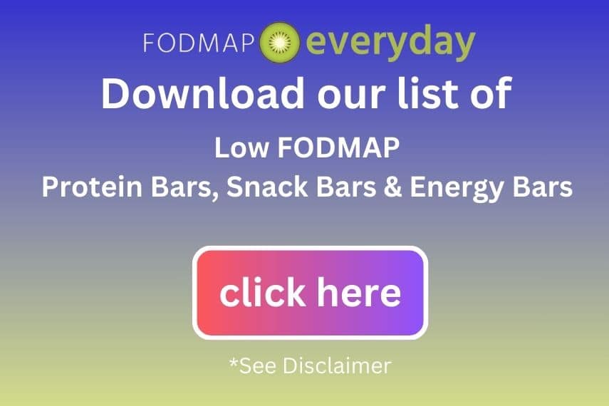 download our list of low FODMAP energy bars.