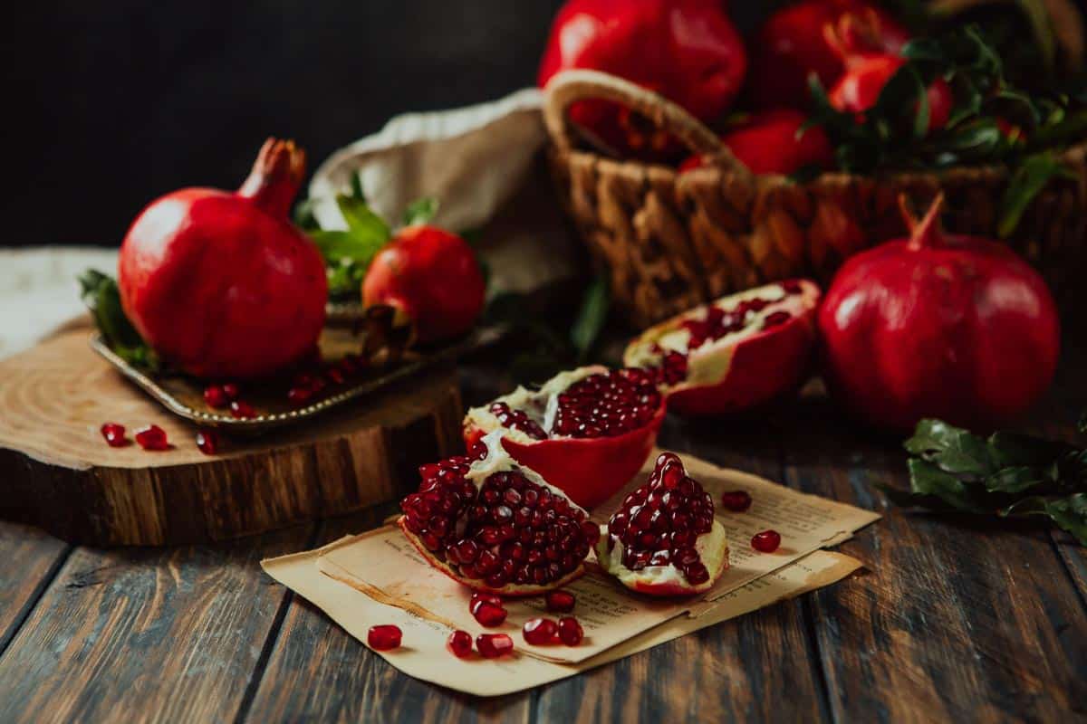 Pomegranates. Shutterstock_1834929538.